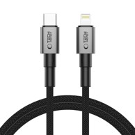 TECH-PROTECT Kabel USB-C Lightning 27W 1m, siva