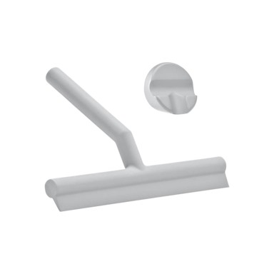 ZONE Kupaonski silikonski brisač Soft Grey Sivi