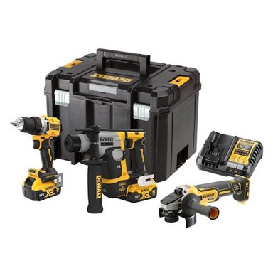 DEWALT Akumulatorski combo set DCD800 + DCG405 + DCH172, 18V, 2×5,0 Ah