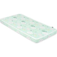 KIKKA BOO Madrac Fantasia Clouds, 140 x 70 x 9 cm, mint zeleni