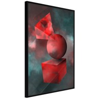 Poster Red Solid Figures 40x60