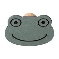 LIND DNA Prljavo zelena željezna zidna kuka Frog Dot Nupo