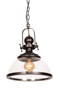 Visilica LOFT358, mat crna, staklo