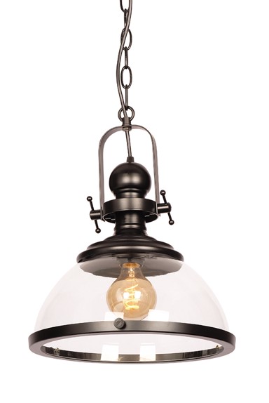 Visilica LOFT358, mat crna, staklo