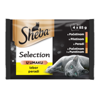 SHEBA Hrana za mačke s peradi u umaku 4x85g