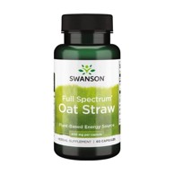 SWANSON Avena sativa (zob), 400 mg, 60 kapsula