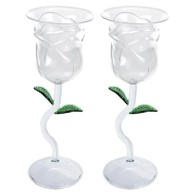 MIKAMAX Set čaša za vino u obliku ruže