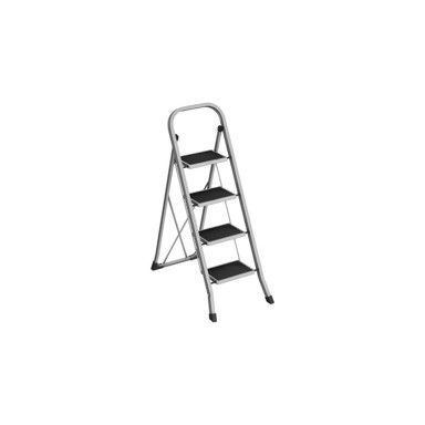 SONGMICS Sklopive ljestve, 2 stepenice, 89 x 45 x 127 cm, sive