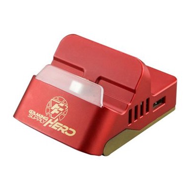 FLASHFIRE Punjač sa stalkom za Nintendo Switch GS2500, crveni, za 1 kontroler