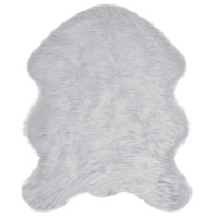 Tepih lažni ovčji, siv 50 x 80 cm, poliester