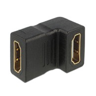 DELOCK Adapter HDMI Ž na HDMI Ž 19-pinski kutni