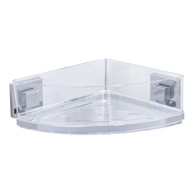 WENKO Kupaonska polica Vacuum-Loc kutna samostojeća 19,5x28 cm