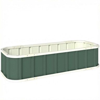 HOMESTAR Povišeni vrtni krevet 136x52x31 cm, tamnosivi