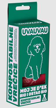 UVAUVAU Eko vrećice za izmet, 60 kom