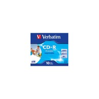 VERBATIM CD-R medij V043325-1, AZO+ Wide Inkjet Printable, 52×, 700 MB, JC, 1 kom