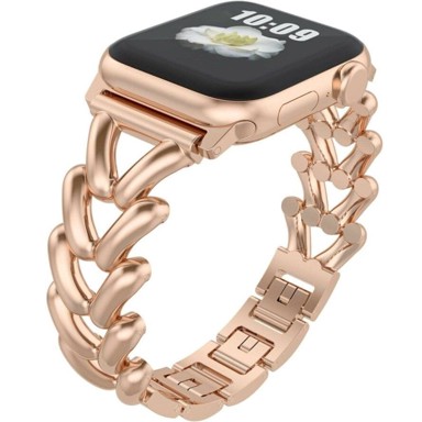 GS Narukvica za Apple Watch Series 1–11/SE/Ultra 1–3, 42/44/45/46/49 mm, ružičasto zlatna