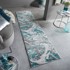 FLAIR RUGS Siva/tirkizna staza 60x230 cm Marbled