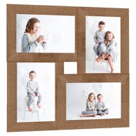 Okvir za 4 fotografije, 13 x 18 cm, MDF, crni