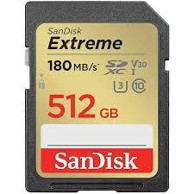 SANDISK Memorijska kartica Extreme, SDXC, 512GB, class 10, V30 UHS-I U3, 180MB/s