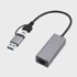 GEMBIRD Adapter A-USB3AC-LAN-01 USB 3.1 + type-C Gigabit network adapter, siva