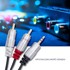 RCA kabel 2x RCA muški na 3,5 mm mini jack muški 2 m, crni