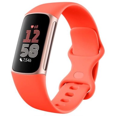 FITBIT Fitness narukvica Charge 6 Coral band narančasta