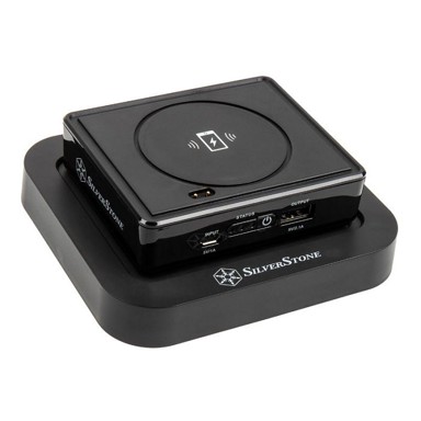 SILVERSTONE Docking stanica SST-QIB052-D Qi, Micro USB, USB, crna