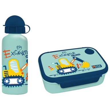 DIAKAKIS Set boca i kutija za užinu 500 ml Excavator Must 000586460