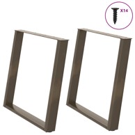 Noge za blagovaonski stol U-oblik 100x(72-73) cm 2 kom