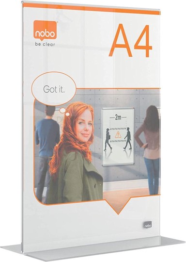 NOBO Stalak za prospekte 1915594, A4, samostojeći