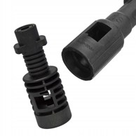 ROSFIX Priključak za visokotlačni čistač, kompatibilan s Kärcher K Bayonet i starijim Bosch tipom, plastika, crni