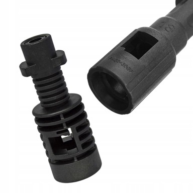 ROSFIX Priključak za visokotlačni čistač, kompatibilan s Kärcher K Bayonet i starijim Bosch tipom, plastika, crni