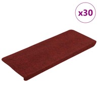 Samoljepljivi otirači za stepenice 30 kom crveni 65x24,5x3,5 cm