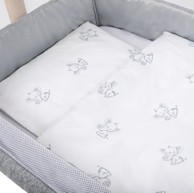 BUBABA BY FREEON Posteljina za kolijevku 5 dijelova Slonić