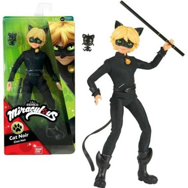 BANDAI Lutka Miraculous Ladybug Cat Noir, 26 cm