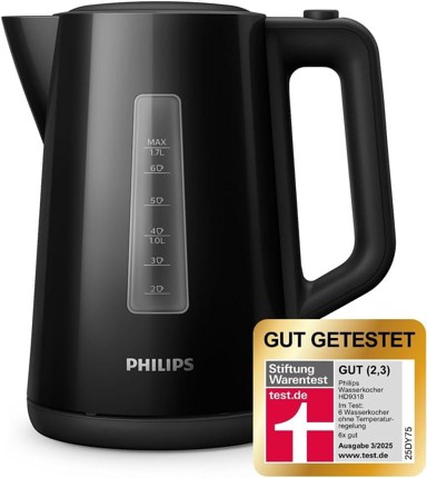 PHILIPS Kuhalo za vodu serije 3000, 1,7 l, crno