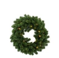 Božićni vijenac za vrata - LED 40 cm zeleni sa 40 svjetala