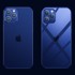JOYROOM NBS ultra tanka prozirna maskica s metalnim okvirom, iPhone 12 Pro Max, crna