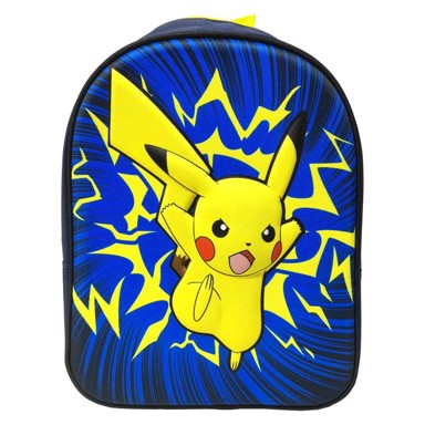 POKEMON Ruksak Junior EVA 3D Pikachu 32 cm, plavi