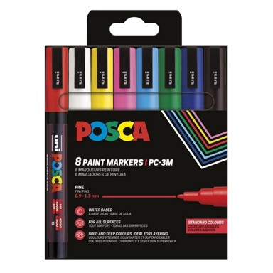 POSCA Marker PC-3M sortirane boje 8/1, višebojna