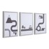 KAVE HOME Set od 3 crno-bijele slike Nisi 30x42 cm
