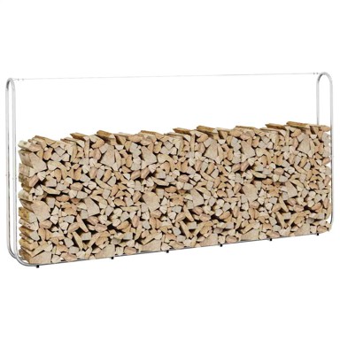 Stalak za drva za ogrjev 300x25x150 cm od pocinčanog čelika