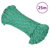Brodski konop, zeleni, 3 mm, 25 m, od polipropilena