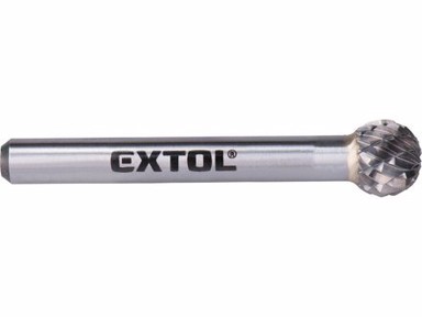 EXTOL INDUSTRIAL Karbidno glodalo 8703734, kuglasto, promjer 10 mm, prihvat 6 mm, srednji rez