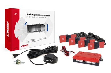 AMIO Parking senzori x4, crni, 16,5 mm, unutarnja montaža, buzzer