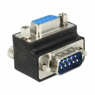 DELOCK Kutni adapter DB9M - DB9Ž, 270°, siva