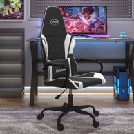 Gaming stolica, crno-bijela, umjetna koža