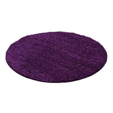 AYYILDIZ CARPETS Tamno ljubičasti okrugli tepih ø 160 cm Life