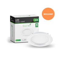 GREEN TECH LED panel 3 W ugradni okrugli 6500 K