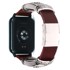 GS Kožna narukvica za Xiaomi Smart Band 8 Pro/9 Pro, smeđe-srebrna